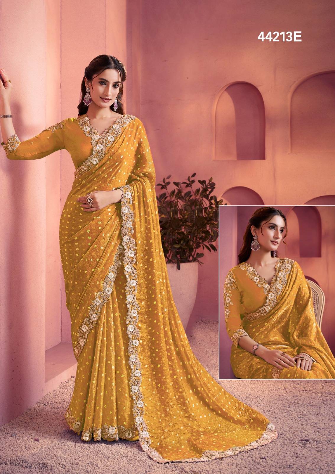 NORITA 44200 LEHR by MAHOTSAV 44205 to 44213 series Indian Traditional Wear Silk sarees At Wholesale Price